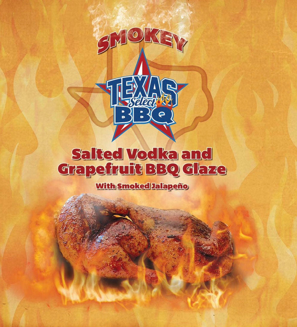 (2) Salted Vodka & Grapefruit Smoky BBQ Glaze in the larger 16 oz jars-SHIPPING INCLUDED